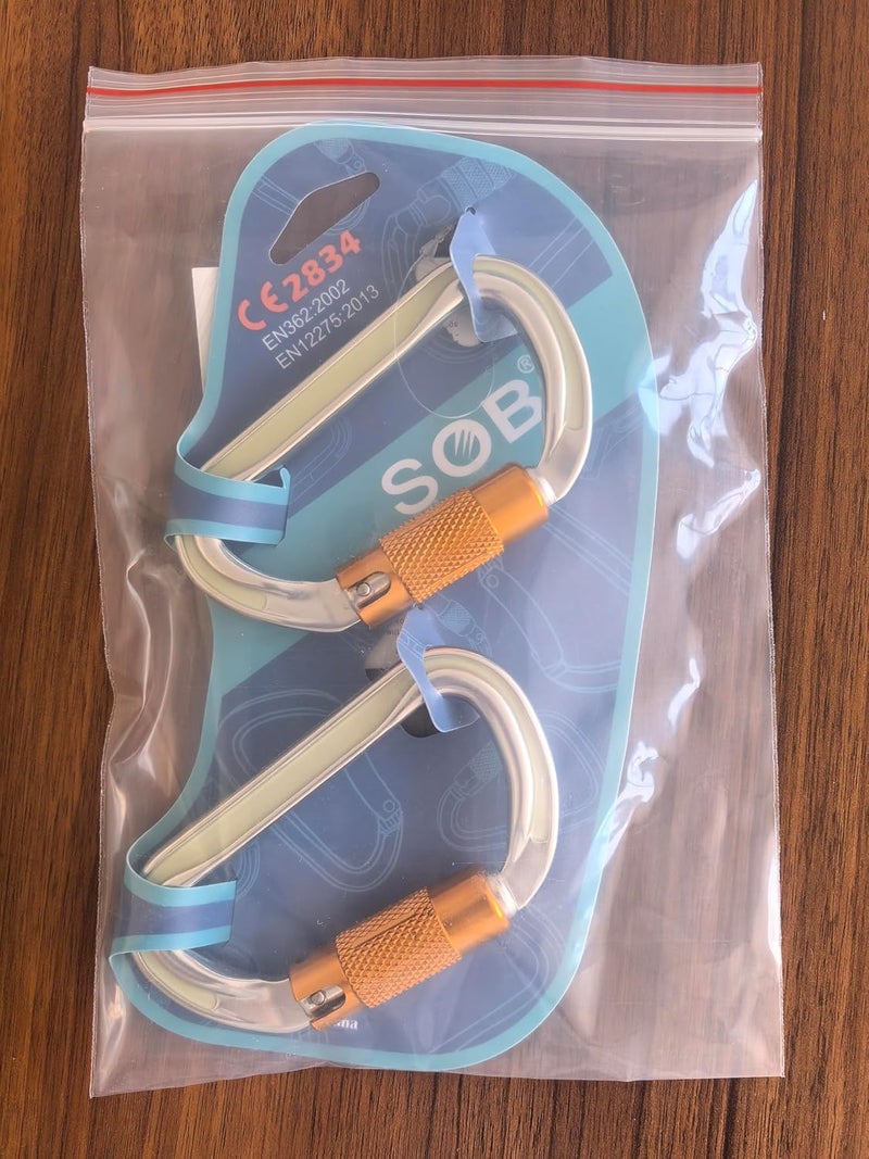 SOB Heavy Duty Steel Carabiner Clips -Auto Locking Climbing Carabiner, Industrial Strength Climbing Hooks for Keychains, Outdoor Gear, Backpacks, Hiking & Camping - Image 5